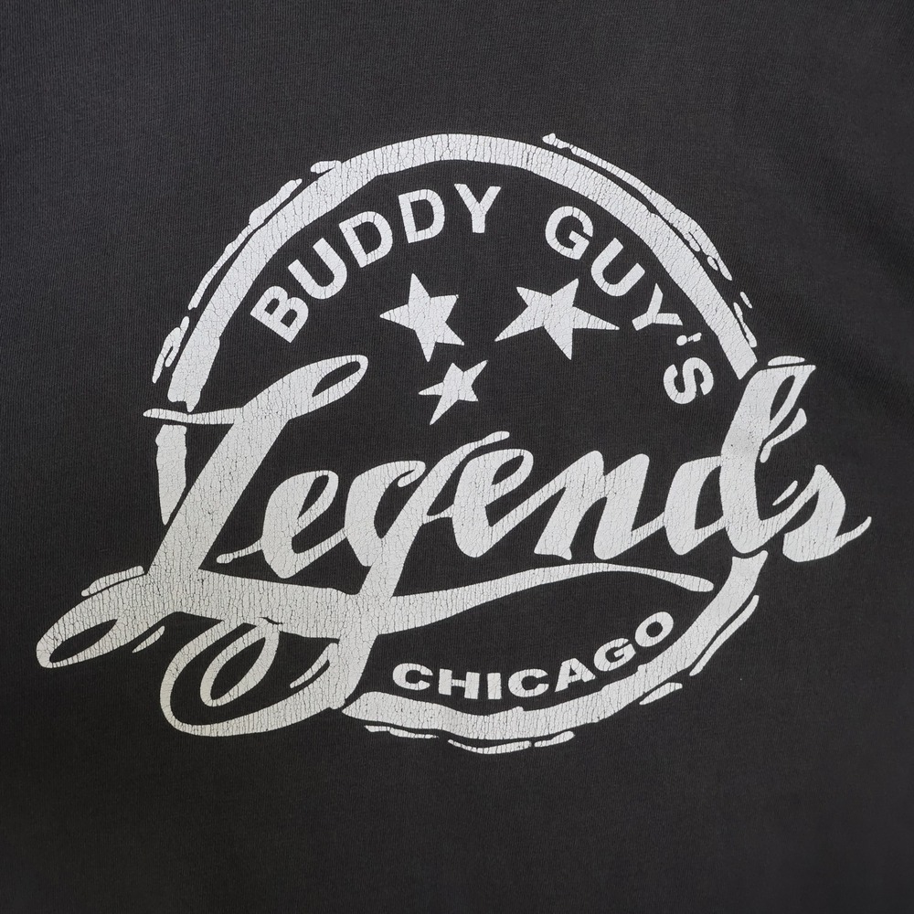 Vintage Buddy Guys Legends Chicago Blues Club T-Shirt 2XL Oversized Black Cotton - Picture 3 of 11